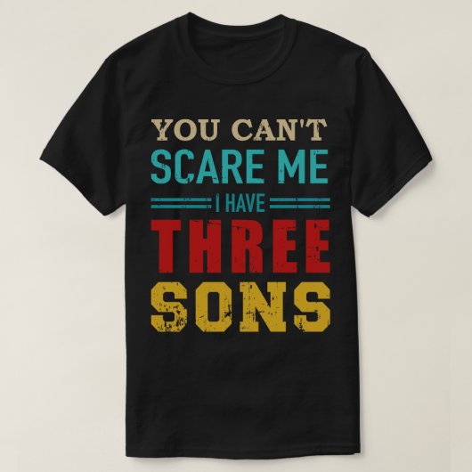 レトロな3人の息子はヴィンテージ Tシャツ (デザイン正面)
