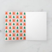 レトロな3枚の写真のクリスマスコラージュ折りたたみカード シーズンカード (内部)