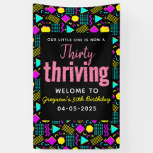 レトロな30歳の誕生日パーティー「Thirty & Thriving」