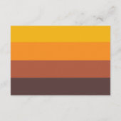 レトロな60年代のヴィンテージカラー ウェディング詳細カード エンクロージャーカード (裏面)