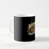レトロな70年代の父の日ビールおじさん星空観察 コーヒーマグカップ (正面左)
