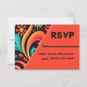 レトロな70年代 出欠カード (正面)