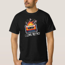 レトロな80年代のカセットテープTシャツ – I Love Retro