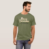 レトロな80年代のクリスマス Tシャツ (正面フル)