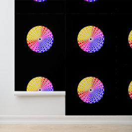 レトロな80年代の pixel 化されたガラスのピラミッド チェックボード 壁紙