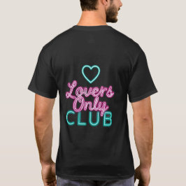 レトロな80年代ネオン・ラバーズ・オンリー・クラブのハート Tシャツ