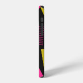 レトロな80年代メンフィス幾何学デザイン iPhoneケース (左側面)