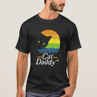 レトロな80年代風の猫デザイン Tシャツ