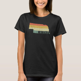 レトロな80年代風アバウトサンバーストネブラスカTシャツ Tシャツ