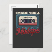 レトロな80年代90年代音楽ミキステープ愛好家 ポストカード (正面/裏面)