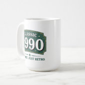 レトロな90年代 ヴィンテージ コーヒーマグカップ (正面左)