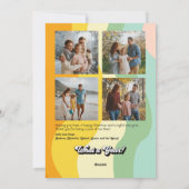 レトロな「一年を振り返る」季節の写真 シーズンカード (裏面)