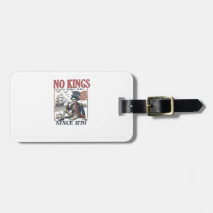 レトロな「No Kings Since 1776」王様を拒絶するクラシックデザイン ラゲッジタグ