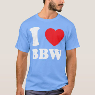 レトロなBBWと成熟したSey女性のハートが大好き Tシャツ