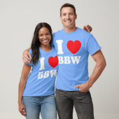 レトロなBBWと成熟したSey女性のハートが大好き Tシャツ (ユニセックス)