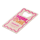 レトロなDrunk in Love独身最後の週末 クレジットカード栓抜き (正面アングル)