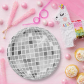 レトロなGROOVYディスコボール ブライダルシャワー ペーパープレート (パーティー)