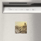 レトロなSFエイリアンの惑星建設 マグネット (インサイチュ (食洗機))