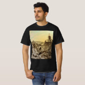 レトロなSFエイリアンの惑星建設 Tシャツ (正面フル)