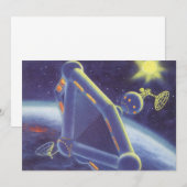 レトロなSF宇宙ステーション (正面/裏面)