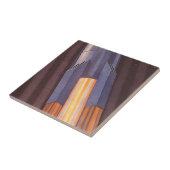 レトロなSF宇宙船ロケット タイル (側面)