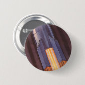 レトロなSF宇宙船ロケット 缶バッジ (正面&裏面)