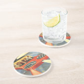 レトロなSF未来的な飛行自動車 コースター (側面)