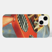 レトロなSF未来的飛行自動車 Case-Mate iPhoneケース (裏面 (横))