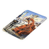 レトロなSF未来都市の異星人戦争 マグネット (左側)