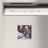 レトロなSF軍用ロボット兵士 マグネット (インサイチュ (食洗機))