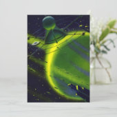 レトロなSF グリーン プラネットと宇宙船 (スタンド正面)