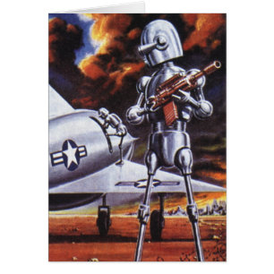 レトロなSF ミリタリー ロボット兵隊