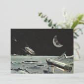 レトロなSF、ロケット船 月 惑星 (スタンド正面)