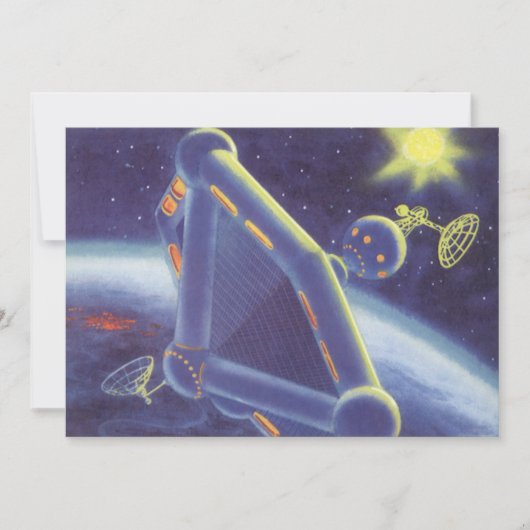 レトロなSF 宇宙ステーション (正面)