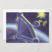 レトロなSF 宇宙ステーション (正面/裏面)