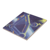 レトロなSF 宇宙ステーション タイル (側面)