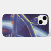 レトロなSF 宇宙ステーション Case-Mate iPhoneケース (裏面 (横))