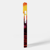 レトロなSF 火山の惑星 赤い溶岩で Case-Mate iPhoneケース (裏面 / 左)