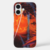レトロなSF, 燃えるような火のSF惑星 Case-Mate iPhoneケース (裏面)