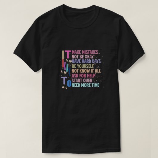 レトロについてOk Mental Health Graph Tシャツ (デザイン正面)