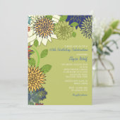 レトロによっては誕生日のパーティの招待状が開花します 招待状 (スタンド正面)