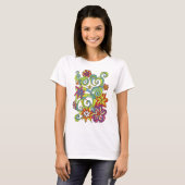 レトロによってはTシャツが開花します Tシャツ (正面フル)