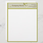 レトロによってアジアインスパイアシンプルレターヘッド レターヘッド (正面/裏面)