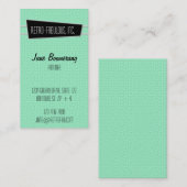 レトロに優れた縦型名刺 名刺 (正面/裏面)