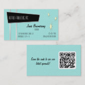 レトロに優れたQRコードの名刺 名刺 (正面/裏面)