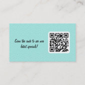 レトロに優れたQRコードの名刺 名刺 (裏面)