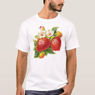 レトロのいちご Tシャツ