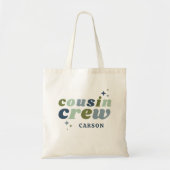 レトロのいとこのクルーのモノグラム | 一致する子 トートバッグ (正面)