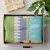 レトロのいなか町の牛乳配達人のティッシュペーパー 薄葉紙 (ギフト)