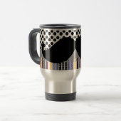 レトロのおもしろいで粋な髭の口ひげStache トラベルマグ (正面左)